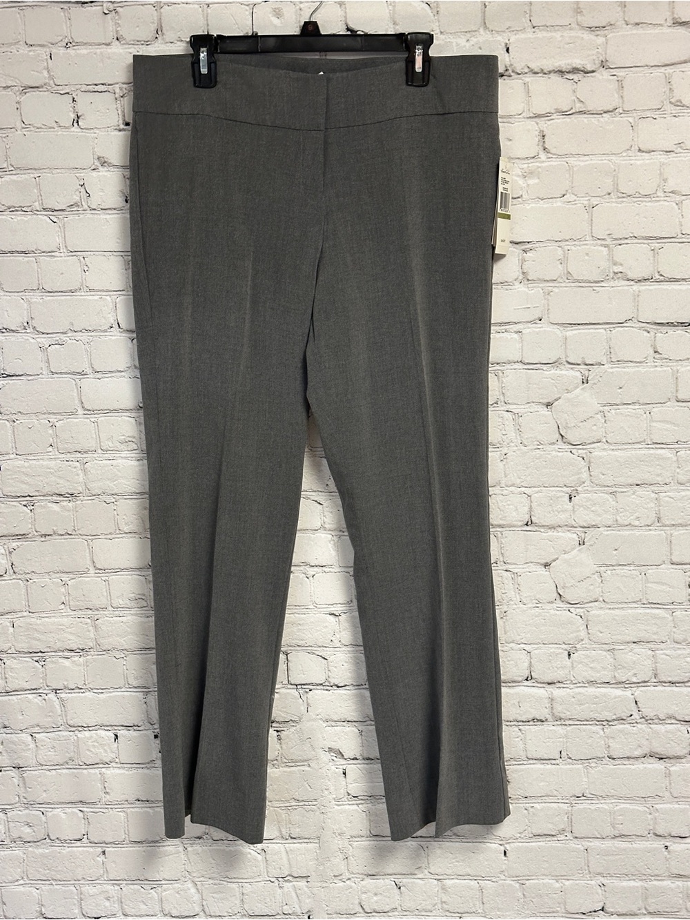 Kenneth Cole Gray Straight-Leg Dress Pants